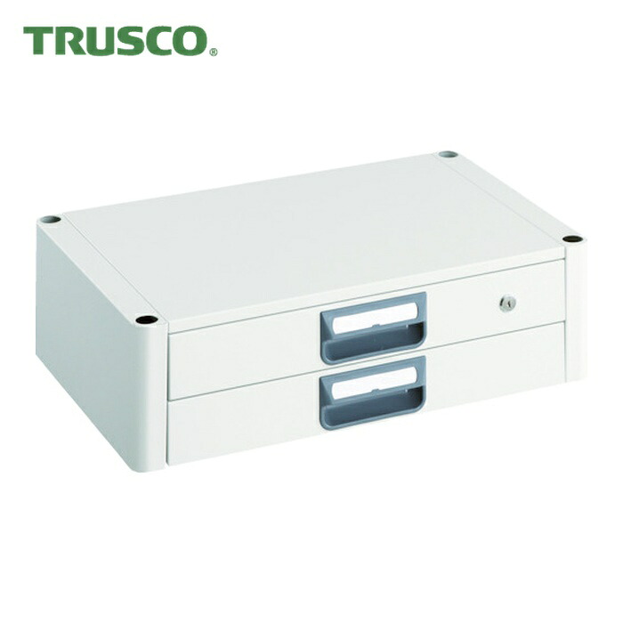 トラスコ TRUSCO ツールワゴン フェニックスワゴン 2段引出 600X400 ホワイト (1台) PEW-64X-W｜工具ランドこだわり館