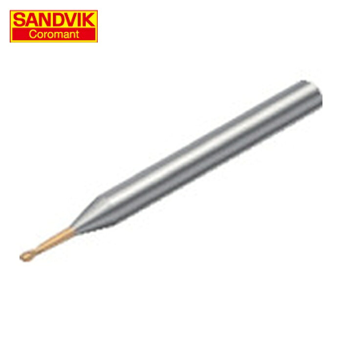 サンドビック SANDVIK R216.42-00330-JC03G (1700) コロミルプルーラ 超硬ソリッドエンドミル(730) 刃径0.3mm 刃長0.25mm シャンク径4mm 全長45mm (1本)