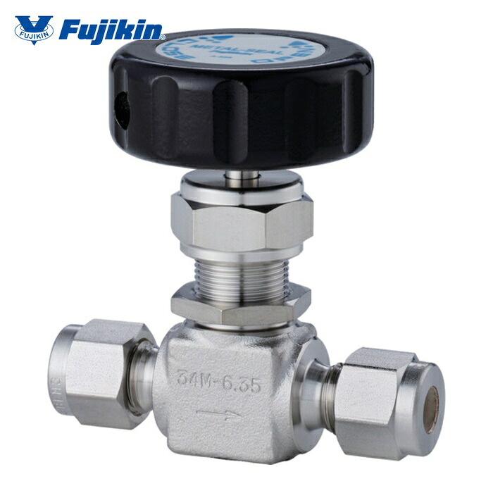 フジキン Fujikin PUH-934P-6.35-V SUS鋼製ニードルバルブ 34MPaPUH-934 (1個)