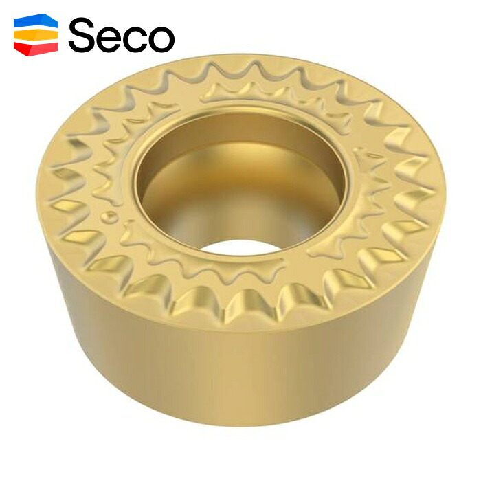 セコ SECO RCGT10T3M0-MF2 (CP500) 旋削 ISOポジインサート RCGT10T3・MF2 (10個)