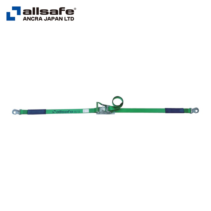 allsafe オールセーフ R5SH16 ラッシングベルト ラチェット式スナップフック重荷重 (1台)