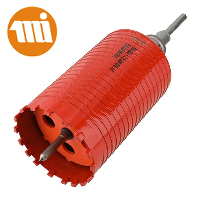 ミヤナガ PCD100R ドライモンドコアドリル セット(SDSプラスシャンク) Φ100 (1本)