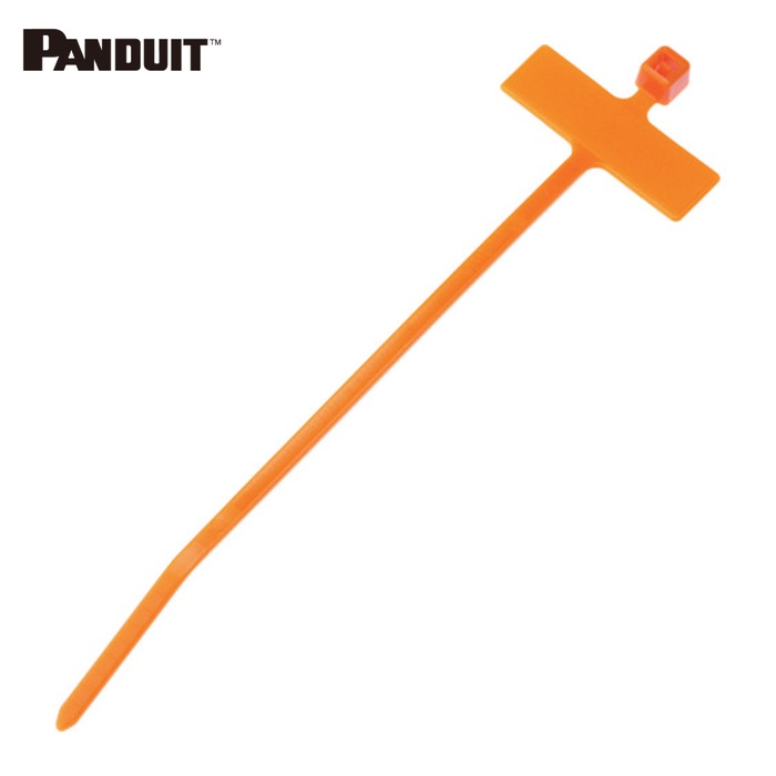 パンドウイット PANDUIT PLM1M-M3 旗型タイプナイロン結束バンド オレンジ (1000本入) (1袋)