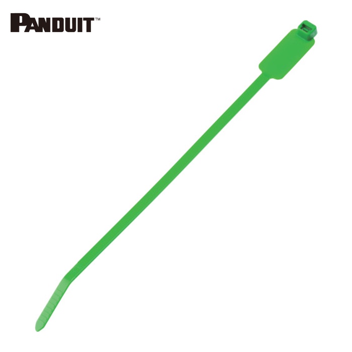 パンドウイット PANDUIT PLM2S-D5 旗型タイプナイロン結束バンド 緑 (500本入) (1袋)