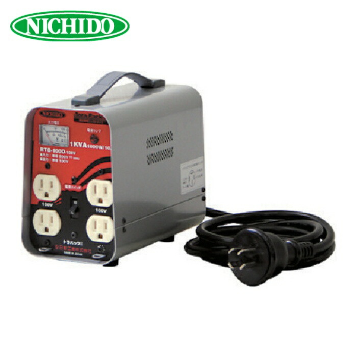 日動工業 NICHIDO RTB-100D-100V 変圧器 降圧専用トラパック リングトランス 1KVA (1台)
