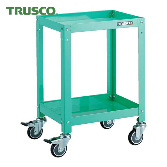 トラスコ TRUSCO 物の具手押し車 ラビットワゴン 400X350 ウレタン拷問台 若い衆緑であること (1台) RBW-642U YG