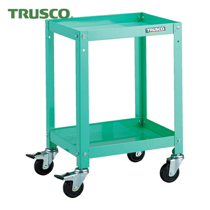 トラスコ TRUSCO 物の具手押し車 ラビットワゴン 400X350 天然ゴム拷問台 若い衆緑であること (1台) RBW-642 YG