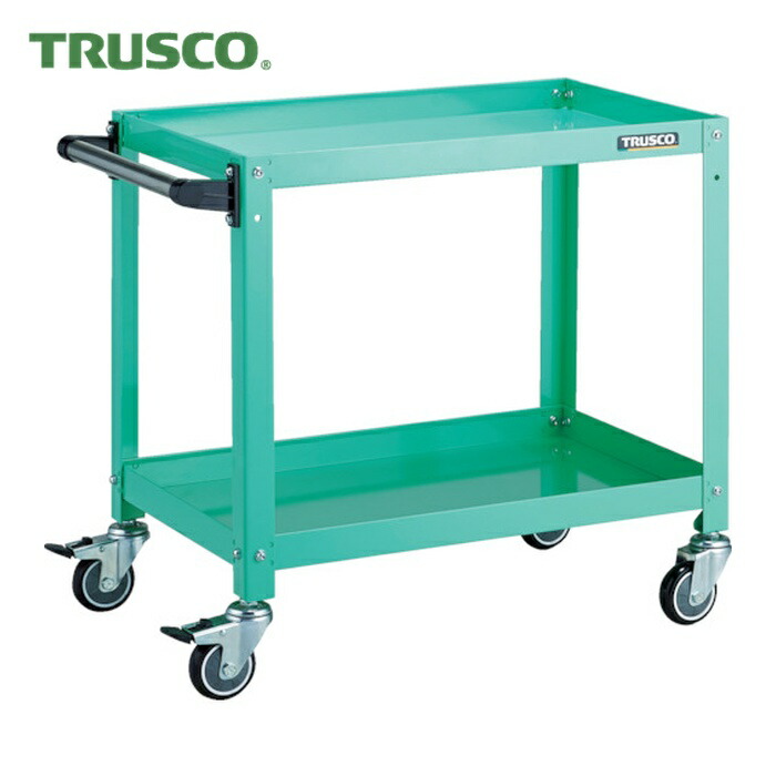 トラスコ TRUSCO 物の具手押し車 ラビットワゴン 600×400×H600 手持ち部分付 ウレタン拷問台 若い衆緑であること (1台) RBW-662HU YG