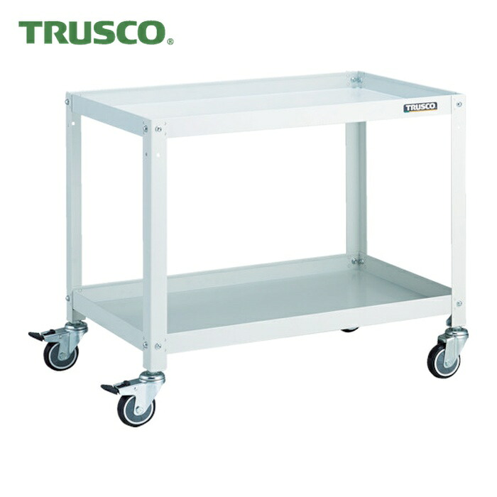 トラスコ TRUSCO 物の具手押し車 ラビットワゴン 700X450 ウレタン拷問台 白いこと (1台) RBW-672U W