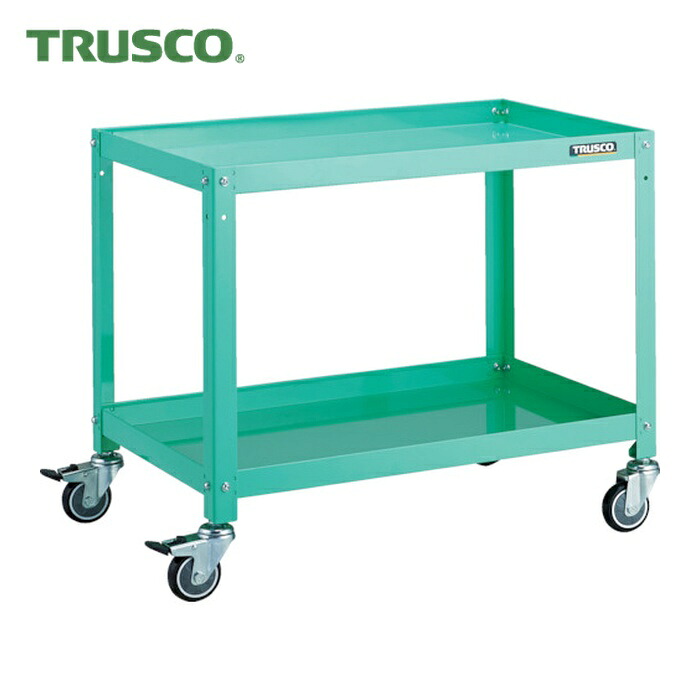 トラスコ TRUSCO 物の具手押し車 ラビットワゴン 700X450 ウレタン拷問台 若い衆緑であること (1台) RBW-672U YG