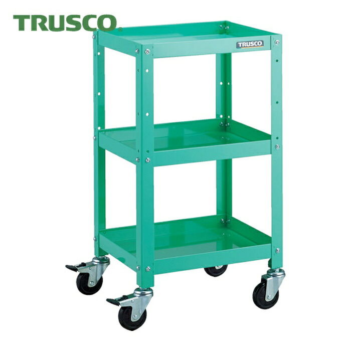 トラスコ TRUSCO 物の具手押し車 ラビットワゴン 400X350 天然ゴム拷問台 若い衆緑であること (1台) RBW-743 YG