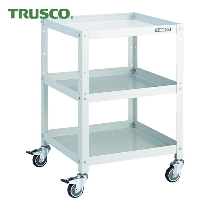 トラスコ TRUSCO 物の具手押し車 ラビットワゴン 500X500 ウレタン拷問台 白いこと (1台) RBW-753U W