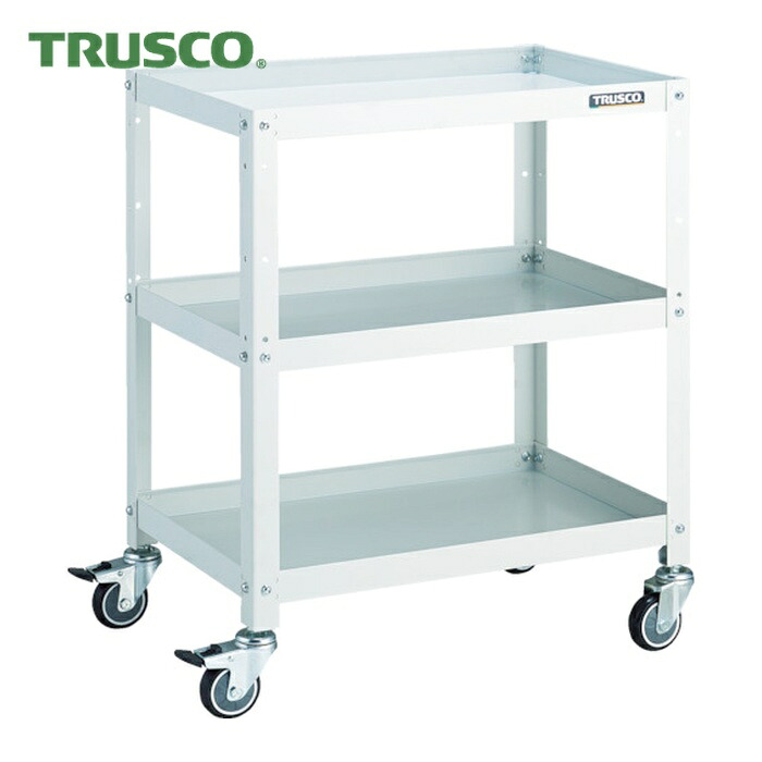 トラスコ TRUSCO 物の具手押し車 ラビットワゴン 600X400 ウレタン拷問台 白いこと (1台) RBW-763U W