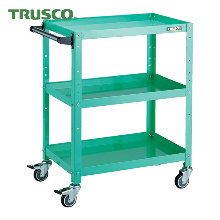 トラスコ TRUSCO 物の具手押し車 ラビットワゴン 600×400×H810 手持ち部分付 ウレタン拷問台 若い衆緑であること (1台) RBW-863HU YG