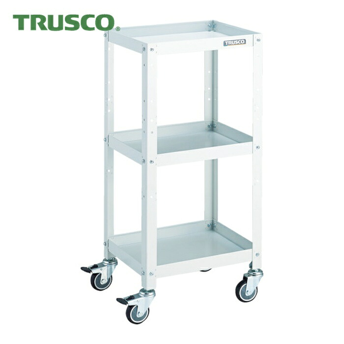 トラスコ TRUSCO 物の具手押し車 ラビットワゴン 400X350 ウレタン拷問台 白いこと (1台) RBW-943U W