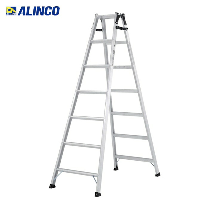アルインコ ALINCO 幅ひろい踏ざん(55粍)掛けはしご兼用脚立1.99m (1台) PRS210WA