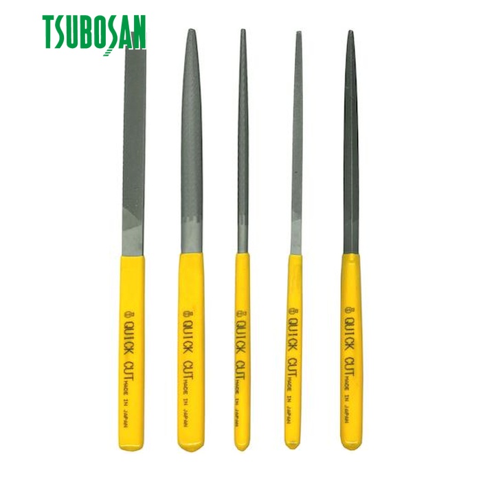 ツボサン TSUBOSAN QST0053 クイックカットヤスリ 5本組 セット 細目 (1S)