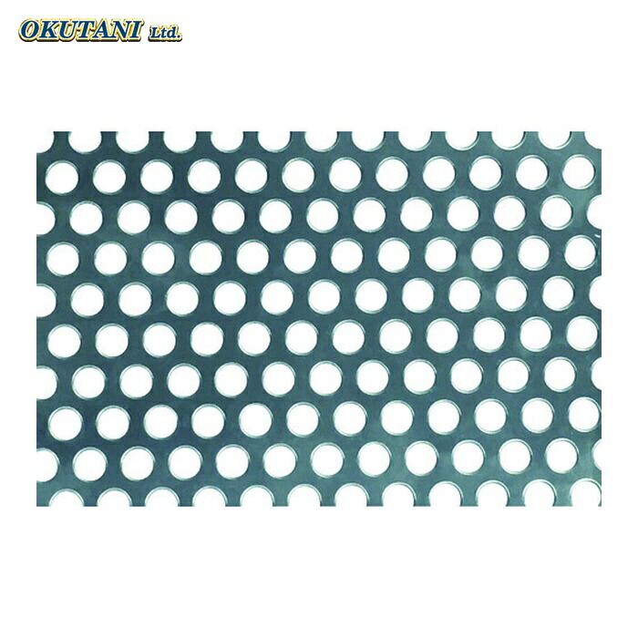 OKUTANI 奥谷金網 アルミパンチングメタル 1.0T×D10×P15 1000×1000 (1枚) PM-AL-T1.0D10P15-1000X1000
