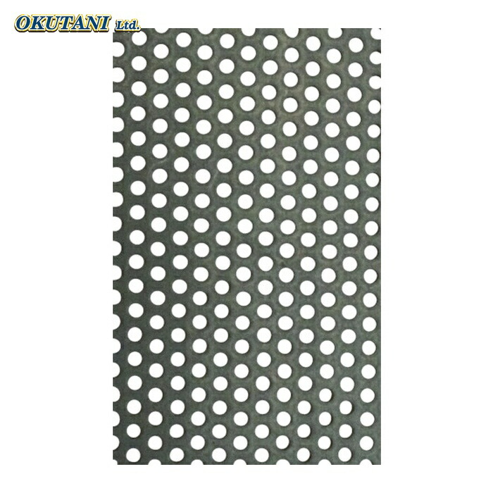 OKUTANI 奥谷金網 鉄パンチングメタル 1.6TXD5XP8 914X914 (1枚) PM-SPH-T1.6D5P8-914X914