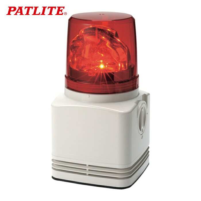 パトライト PATLITE RFT-100A-R 電子音内蔵LED回転灯 色:赤 (1台)