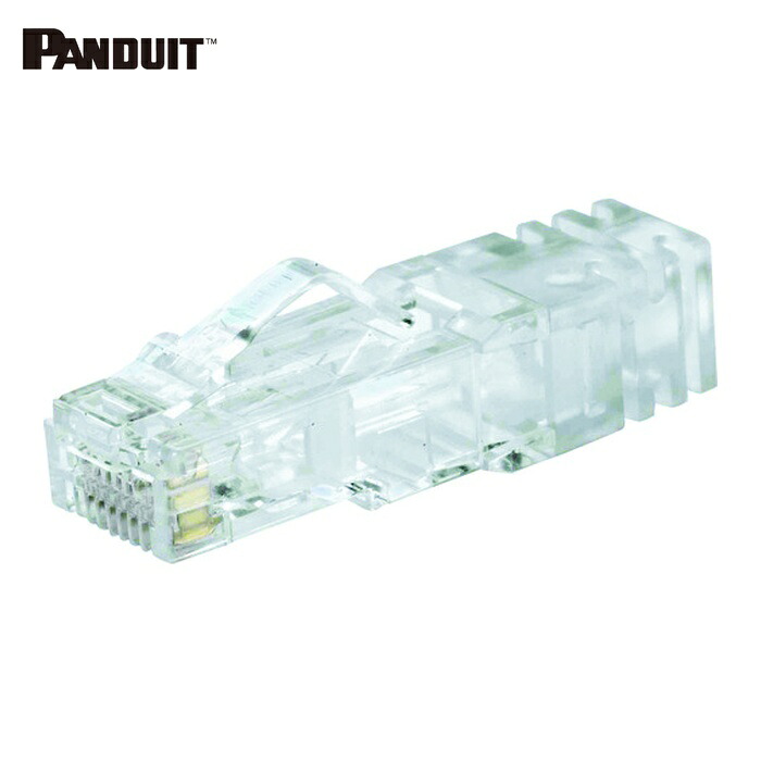 パンドウイット PANDUIT SP6X88SD-C カテゴリ6A 細径ケーブル用モジュラープラグ AWG26単線・撚線 100 個入 SP6X88SD-C (1袋)|工具ランドこだわり館