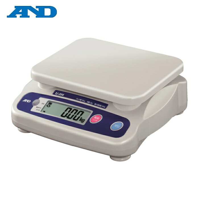 A&D エーアンドディ SJ-20K デジタルはかり ワークスケール スケールボーイ2 (検定付) ひょう量20kg (1台)