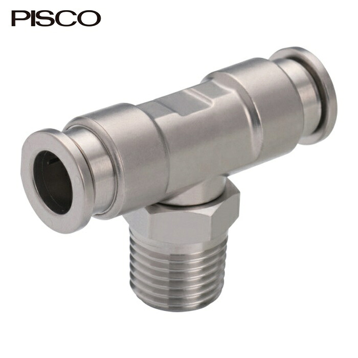 PISCO ピスコ SSPB16-04 耐腐蝕用SUS316ワンタッチ継手 チューブフィッティングSUS316 ティー (1個)