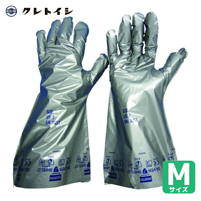 クレトイシ KGW SS-104M シルバーシールド手袋 (10双入) (1袋)