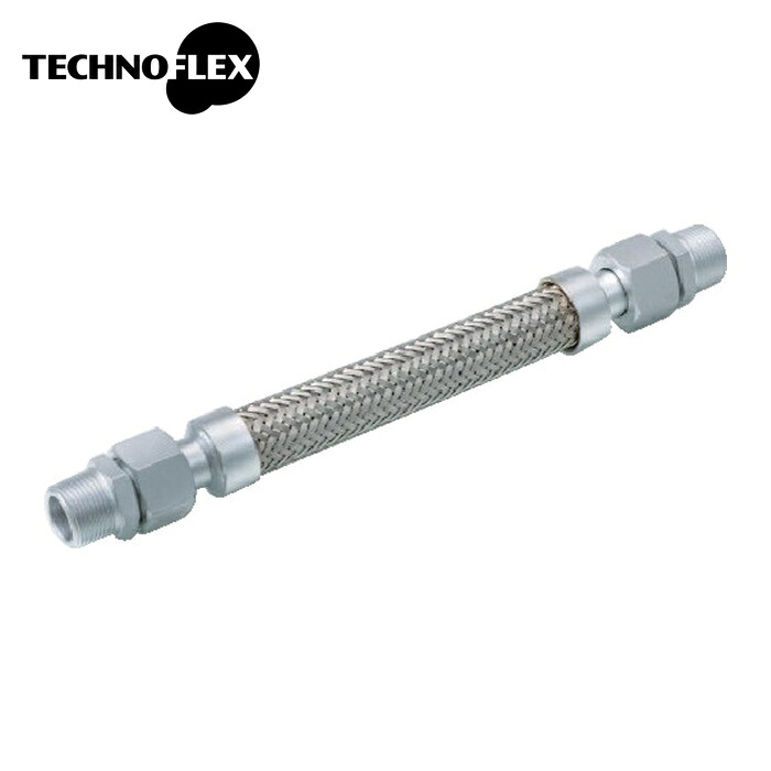 テクノフレックス S225T-25AX300L MXM SS400 袋ナット・アダプター型フレキシブルホース S225T-25AX300L オス x オスアダプターSS400 (1本)