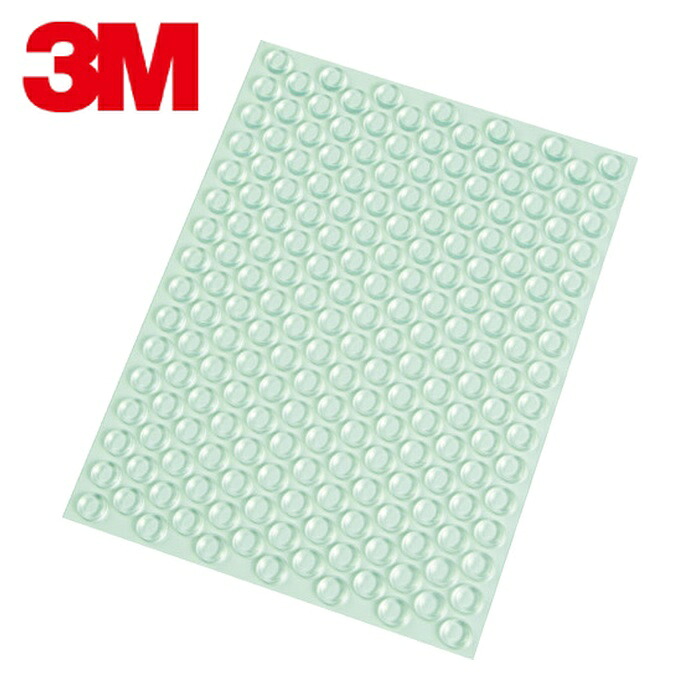 3M スリーエム 防振材 バンポン SJ1912 透明 202 個入 R (1シート) SJ1912 CLE R