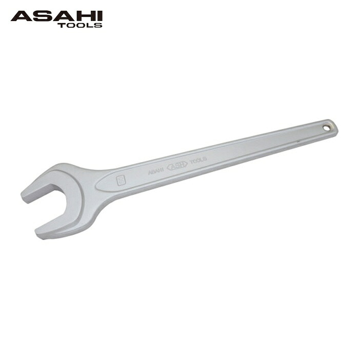 旭金属工業 ASH SSP0060 丸形片口スパナ強力タイプJISH(メッキ)60mm (1丁)