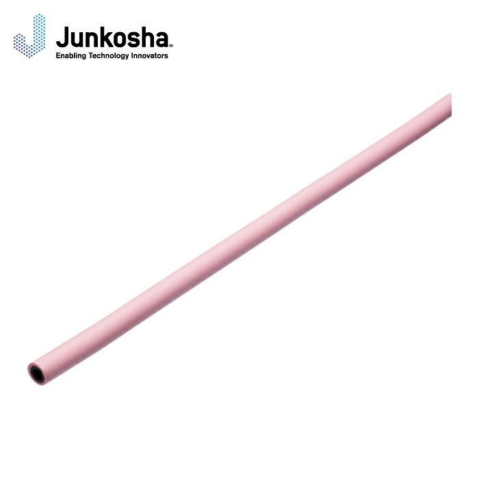 潤工社 SP4-08-LR-100 二層スパッターチューブSP4 8X6X1Tmm 100m 薄赤 (1巻)