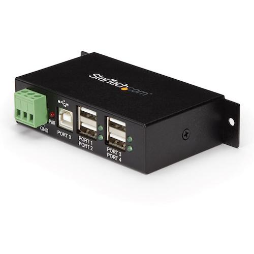 StarTech ST4200USBM USBハブ/USB 2.0/USB-A - 4x USB-A/産業用メタル筐体/DIN・壁面 (1箱)|工具ランドこだわり館