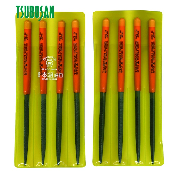 ツボサン TSUBOSAN SA008-03 組ヤスリ 8本組 三角 細目 (1S)｜工具ランドこだわり館