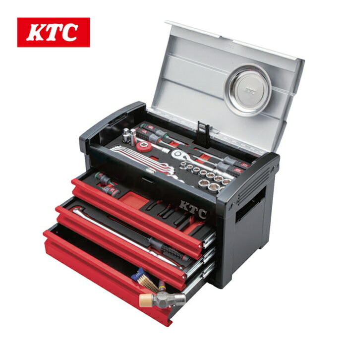 KTC 京都機械工具 SK4590E 工具セット(チェストタイプ)[59点] (1S) 58,399円