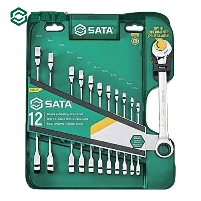 SATA ST09066-02 クイックラチェットコンビネーションレンチセット(12点) (1S) 14,929円