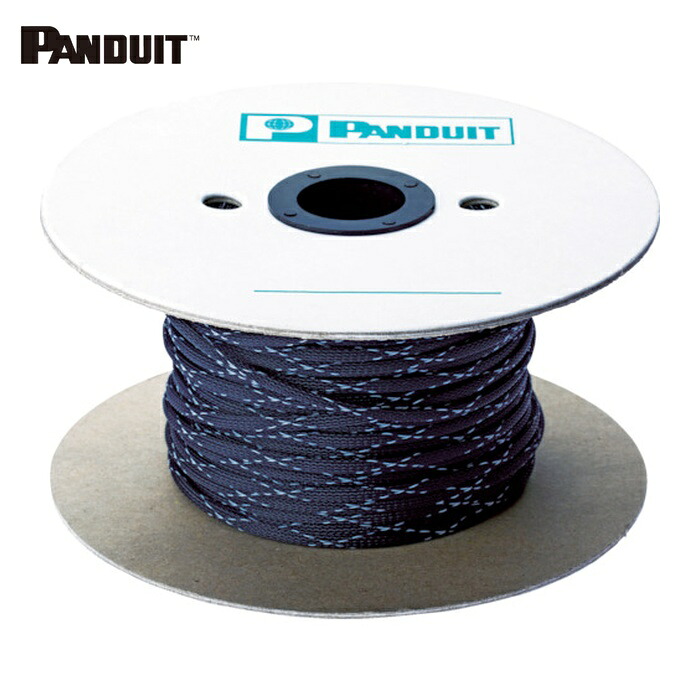 パンドウイット PANDUIT SE25PFR-TR0 ネットチューブ 難燃性タイプ 黒 最大束線外径φ9.5&times;長さ60.96m (1巻)｜工具ランドこだわり館
