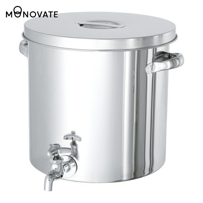 MONOVATE ステンレスタンク ストレート貯蔵用タンク(蛇口付) 25L (1個) ST-W-33
