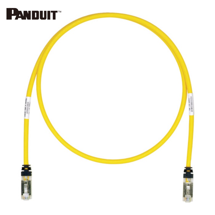 パンドウイット PANDUIT STP6X25MYL CAT6A/CAT6 遮蔽物パッチコード 25m 黄 STP6X25MYL (1本)