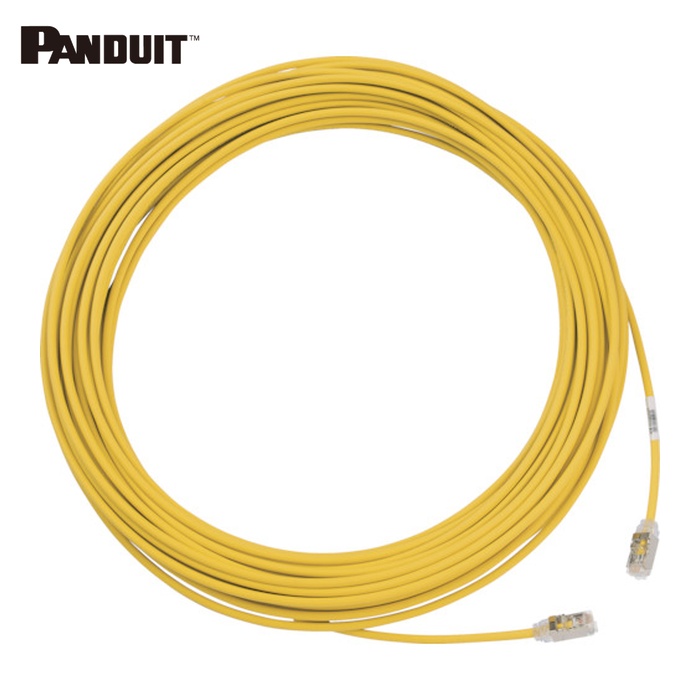 パンドウイット PANDUIT STP28X30MYL カテゴリ6A細径シールドパッチコード 30m 黄 (1本)