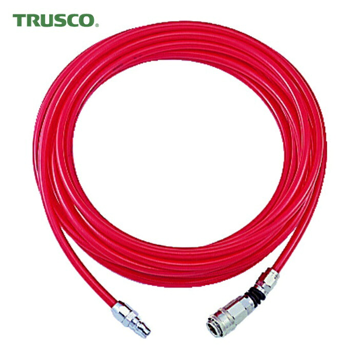 トラスコ TRUSCO エアブレードホース ウレタンブレードチューブ 6.5×10 10m フリーアングルJ付 (1巻) TOP-6.5-10F