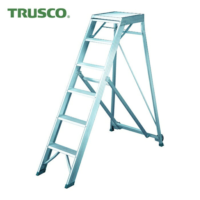 トラスコ TRUSCO 折りたたみ式御勤め用踏み台 高さ1.80m (1台) TDAD-180