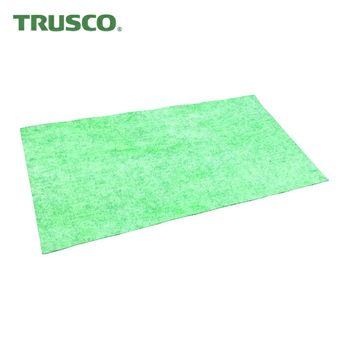 トラスコ TRUSCO ノンスリップオイルキャッチャーマット 緑 500X900 10枚入 (1袋) TOFP-5090-10