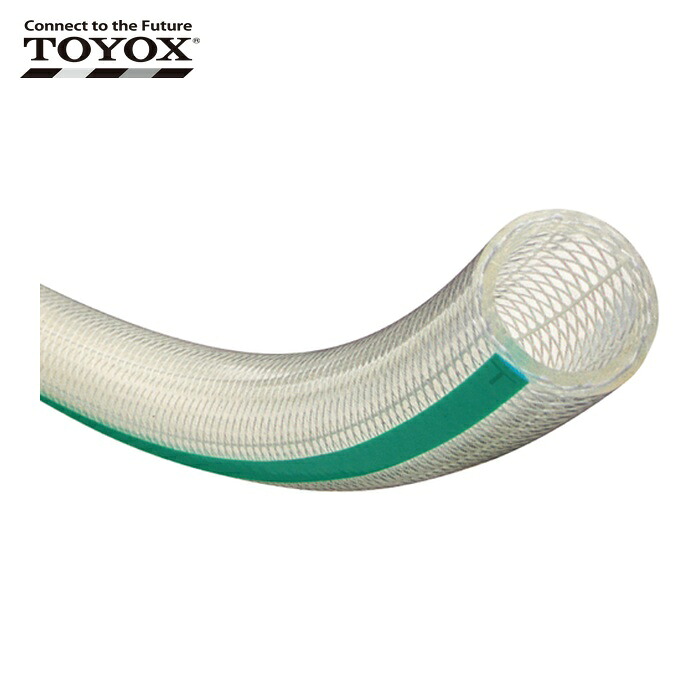 トヨックス TFB-19-50 食品用耐熱 耐圧ホース トヨフーズホース 内径19mm×外径26mm 長さ50m TFB-19-50 (1巻)
