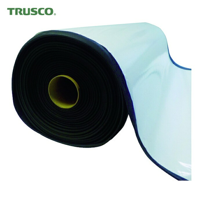 トラスコ TRUSCO EPDM海綿質渦状文 ねばり着く磁気テープ付 3粍厚 幅1000mmX10m (1巻) TAFLT-3-10100