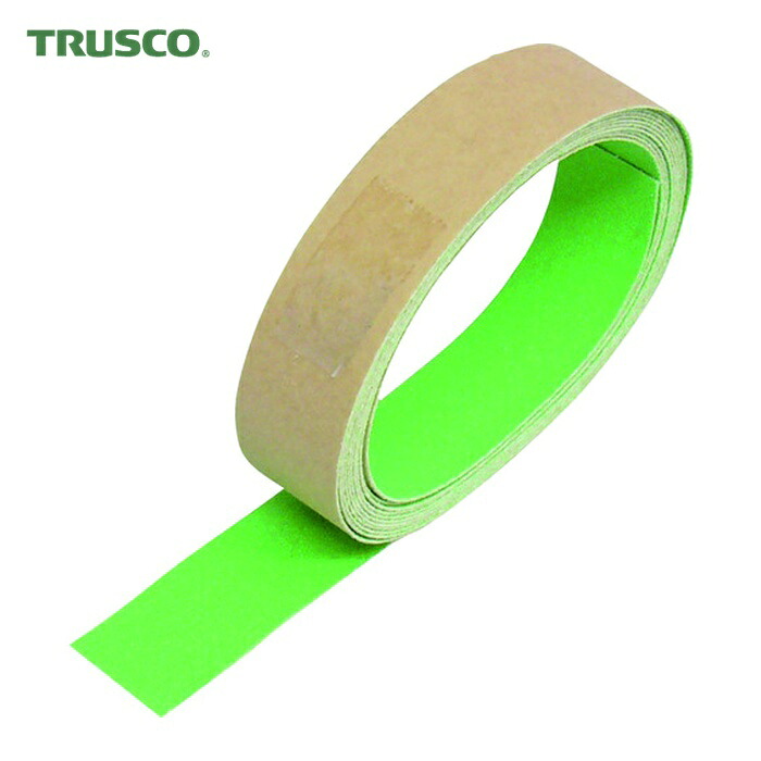 トラスコ TRUSCO 蛍光ノンスリップテープ 屋外用 100mmX10m (1巻) TKNS-10010 (GN)