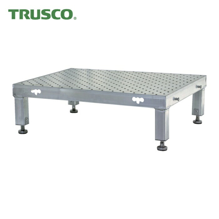 トラスコ TRUSCO 繋ぎ合わせる式軽銀足取り(凸板印字機)900X600 高さ190~220 (1台) TASP-96H