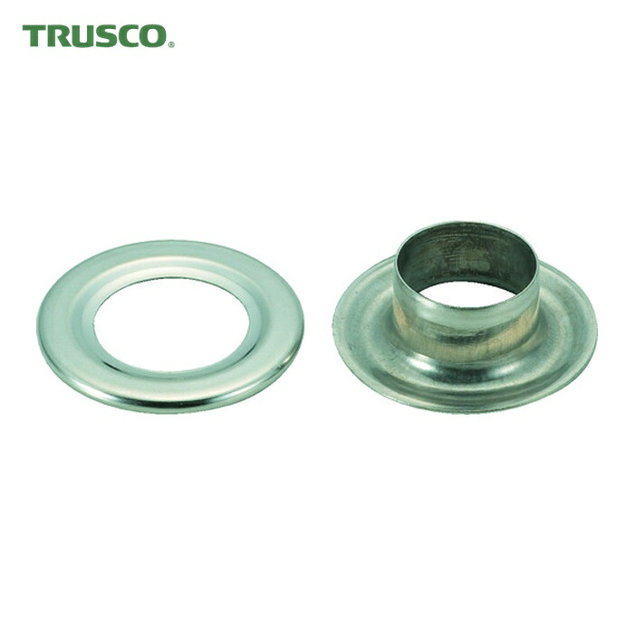 トラスコ TRUSCO 両面ハトメ ステンレス 10mm 200組入 (円筒ケース入) (1Pk) THP-S10