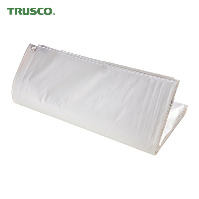トラスコ TRUSCO エコノミー白防炎シート 幅5.4x長さ5.4m (目付280g) (1枚) TBS280-5454