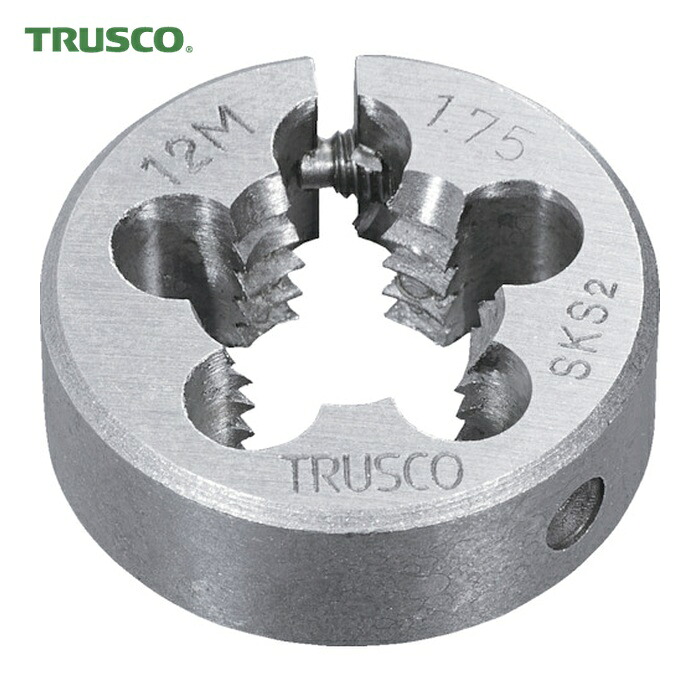 トラスコ TRUSCO 丸ダイス 並目 75径 M42X4.5(SKS) (1個) T75D-42X4.5｜工具ランドこだわり館